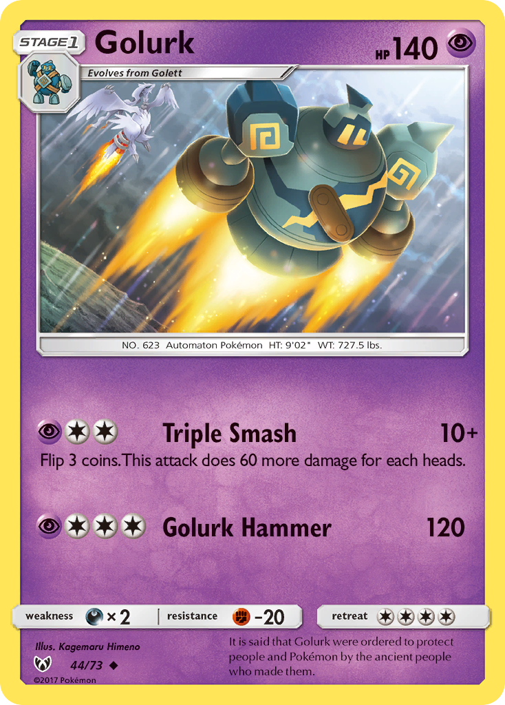 Golurk (44/73) [Sun & Moon: Shining Legends] - Comfy Hobbies