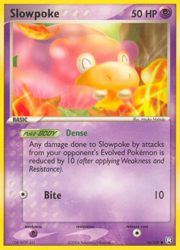 Slowpoke (76/109) [EX: Team Rocket Returns] - Comfy Hobbies