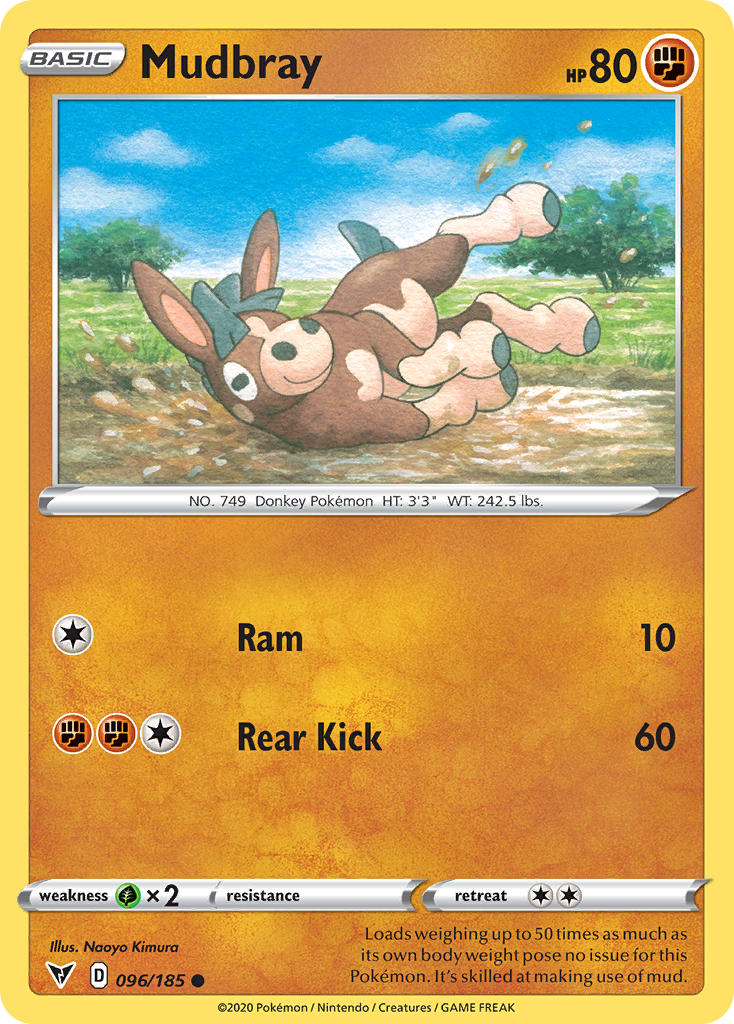 Mudbray (096/185) [Sword & Shield: Vivid Voltage] - Comfy Hobbies