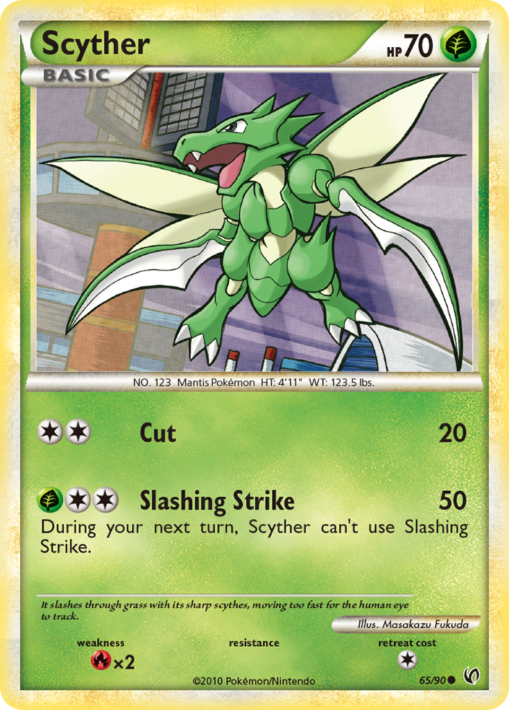 Scyther (65/90) [HeartGold & SoulSilver: Undaunted] - Comfy Hobbies