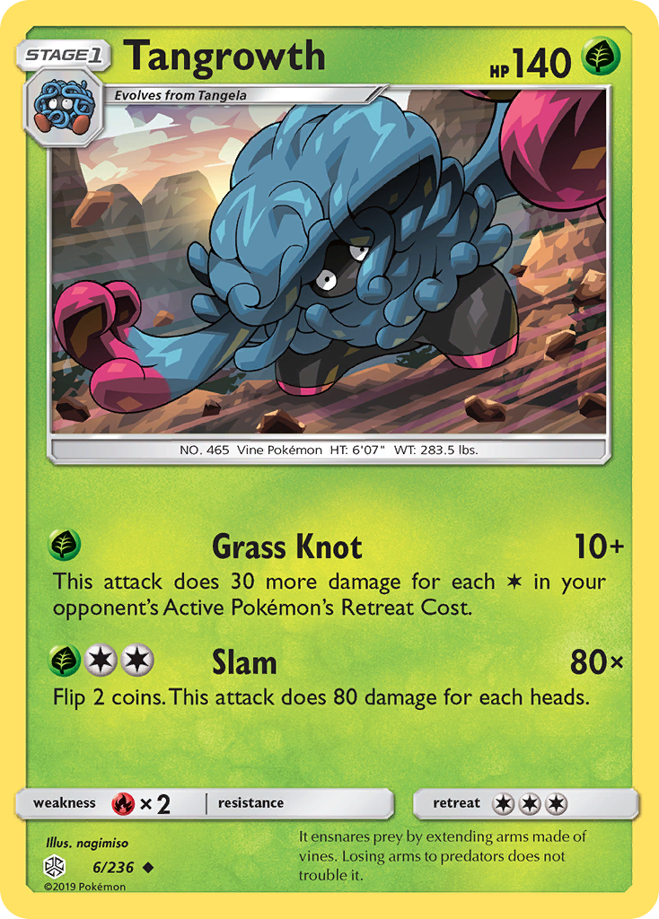 Tangrowth (6/236) [Sun & Moon: Cosmic Eclipse] - Comfy Hobbies