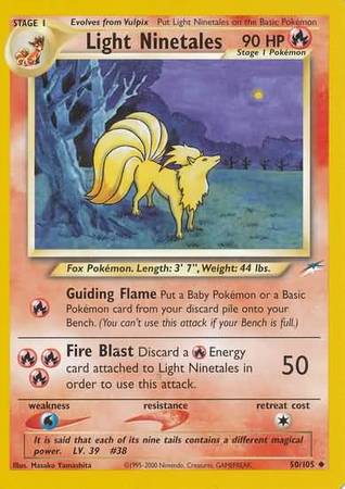Light Ninetales (50/105) [Neo Destiny Unlimited] - Comfy Hobbies