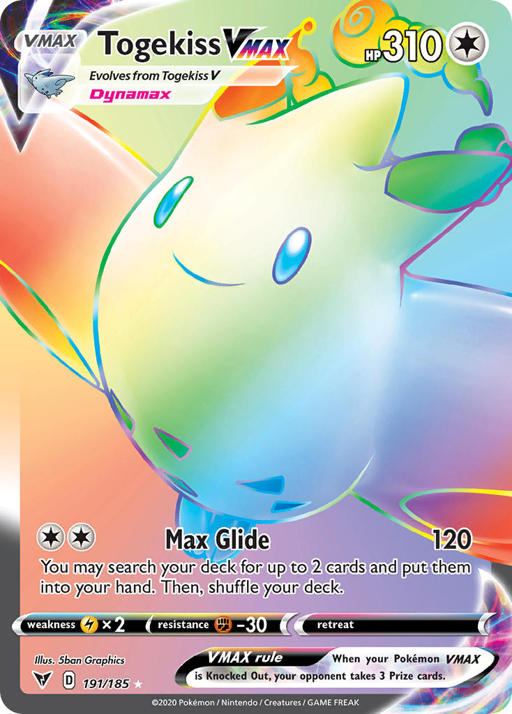 Togekiss VMAX (191/185) [Sword & Shield: Vivid Voltage] - Comfy Hobbies