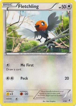 Fletchling (1/30) [XY: Trainer Kit 1 - Bisharp] - Comfy Hobbies