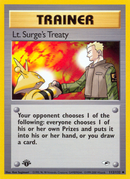 Lt. Surge's Treaty (112/132) [Gym Heroes 1st Edition] - Comfy Hobbies