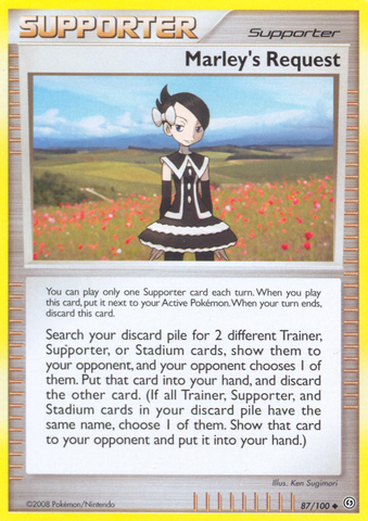 Marley's Request (87/100) [Diamond & Pearl: Stormfront] - Comfy Hobbies