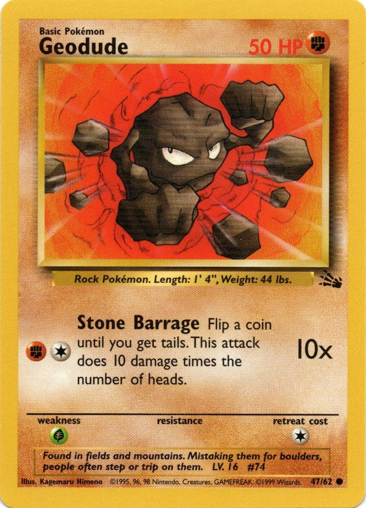 Geodude (47/62) [Fossil Unlimited] - Comfy Hobbies