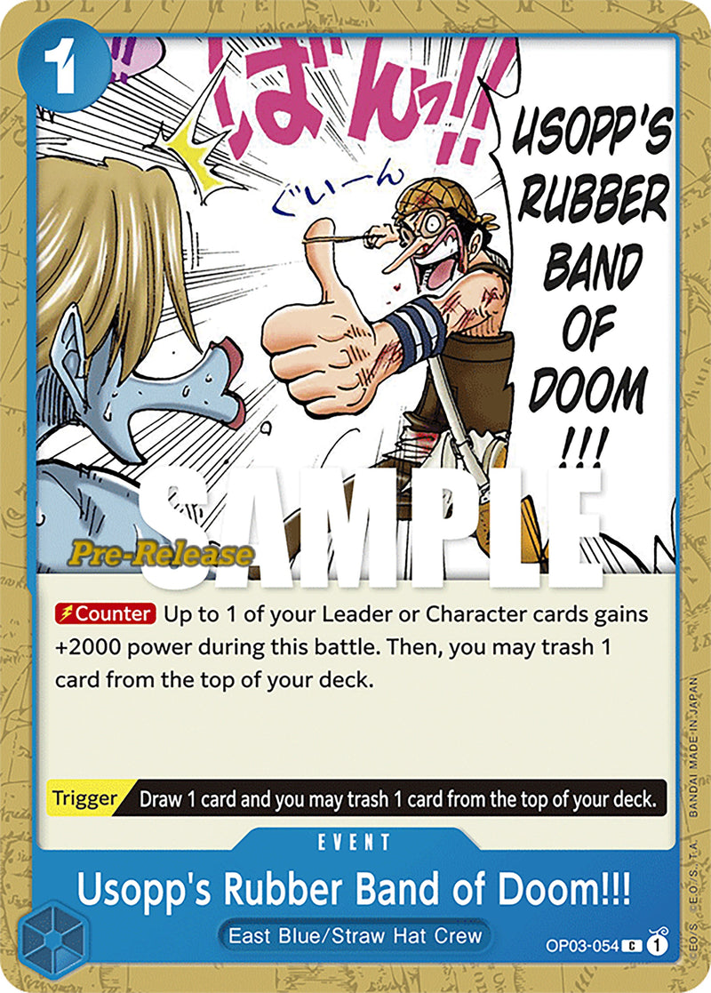 Usopp's Rubber Band of Doom!!! [Pillars of Strength Pre-Release Cards] - Comfy Hobbies