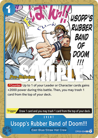 Usopp's Rubber Band of Doom!!! [Pillars of Strength Pre-Release Cards] - Comfy Hobbies