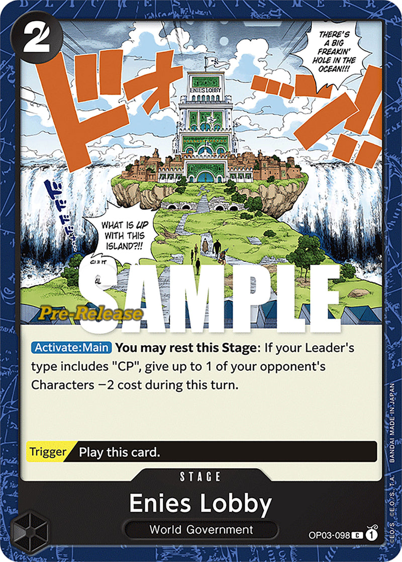 Enies Lobby [Pillars of Strength Pre-Release Cards] - Comfy Hobbies