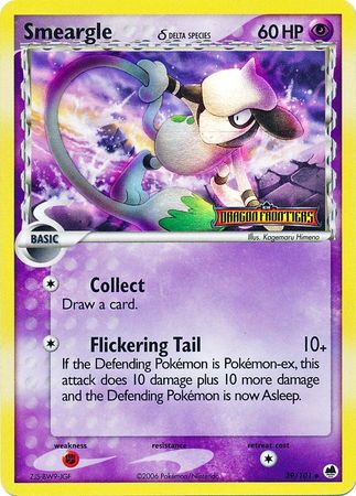 Smeargle (39/101) (Delta Species) (Stamped) [EX: Dragon Frontiers] - Comfy Hobbies