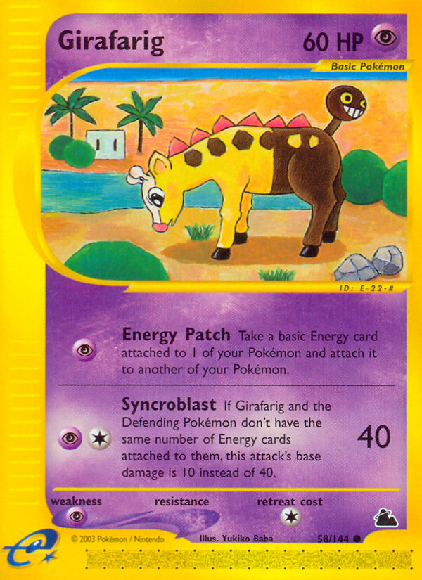 Girafarig (58/144) [Skyridge] - Comfy Hobbies