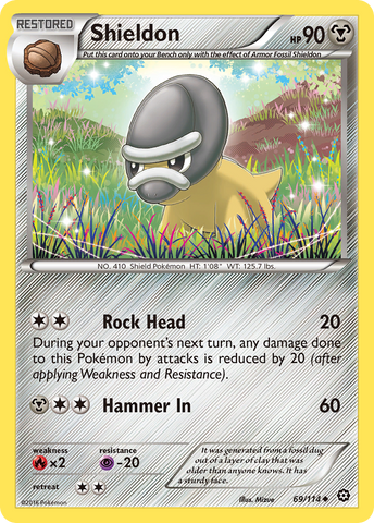 Shieldon (69/114) [XY: Steam Siege] - Comfy Hobbies