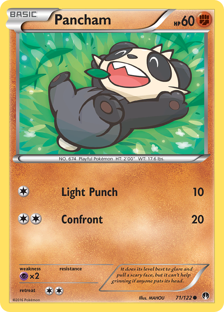 Pancham (71/122) [XY: BREAKpoint] - Comfy Hobbies