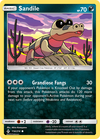 Sandile (114/214) [Sun & Moon: Unbroken Bonds] - Comfy Hobbies