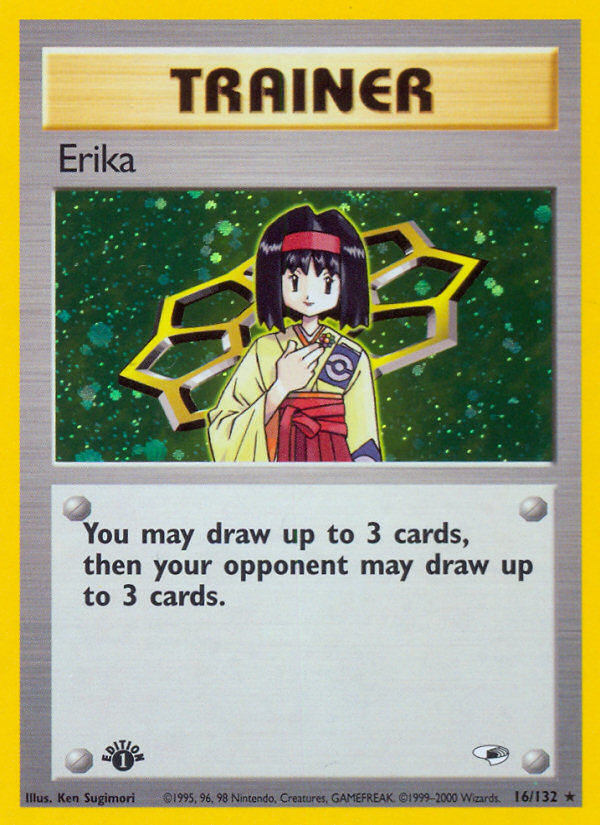 Erika (16/132) [Gym Heroes 1st Edition] - Comfy Hobbies