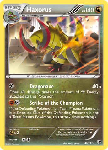 Haxorus (69/101) [Black & White: Plasma Blast] - Comfy Hobbies