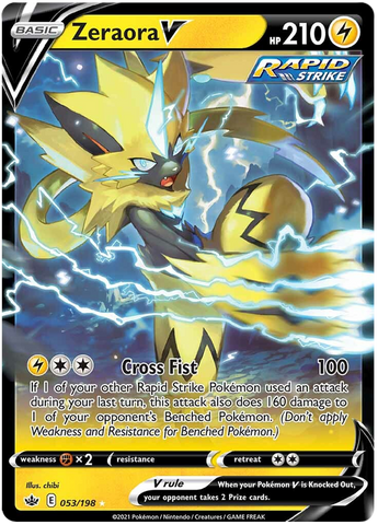 Zeraora V (053/198) [Sword & Shield: Chilling Reign] - Comfy Hobbies