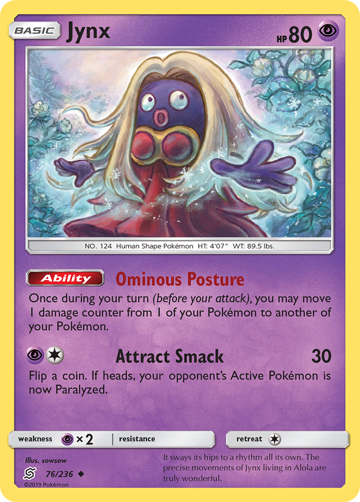 Jynx (76/236) [Sun & Moon: Unified Minds] - Comfy Hobbies