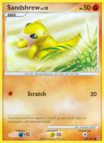 Sandshrew (124/147) [Platinum: Supreme Victors] - Comfy Hobbies