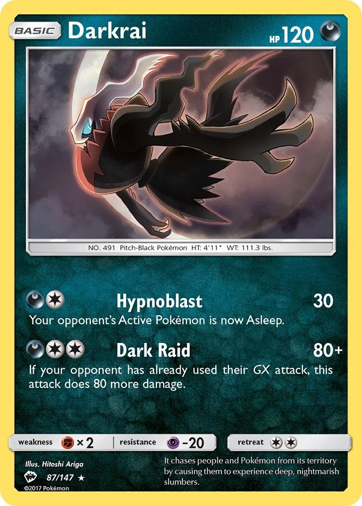 Darkrai (87/147) [Sun & Moon: Burning Shadows] - Comfy Hobbies