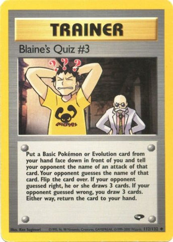 Blaine's Quiz #3 (112/132) [Gym Challenge Unlimited] - Comfy Hobbies