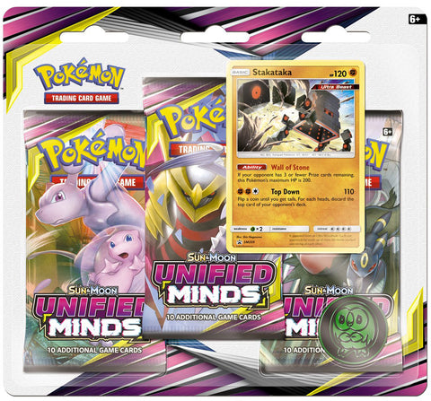 Sun & Moon: Unified Minds - 3-Pack Blister (Stakataka) - Comfy Hobbies