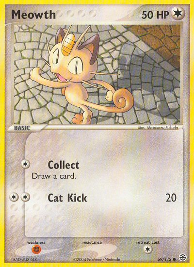 Meowth (69/112) [EX: FireRed & LeafGreen] - Comfy Hobbies