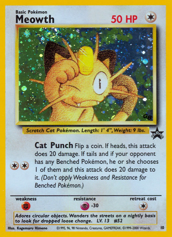 Meowth (10) [Wizards of the Coast: Black Star Promos] - Comfy Hobbies