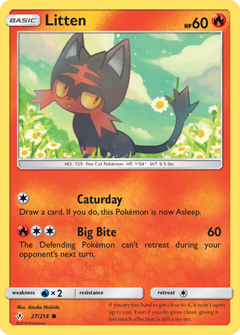 Litten (27/214) [Sun & Moon: Unbroken Bonds] - Comfy Hobbies