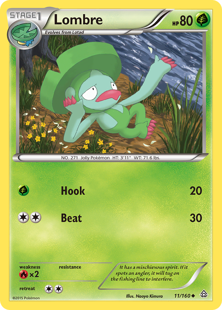 Lombre (11/160) [XY: Primal Clash] - Comfy Hobbies