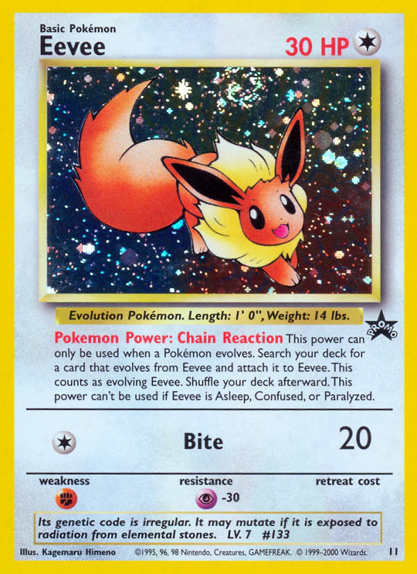 Eevee (11) [Wizards of the Coast: Black Star Promos] - Comfy Hobbies