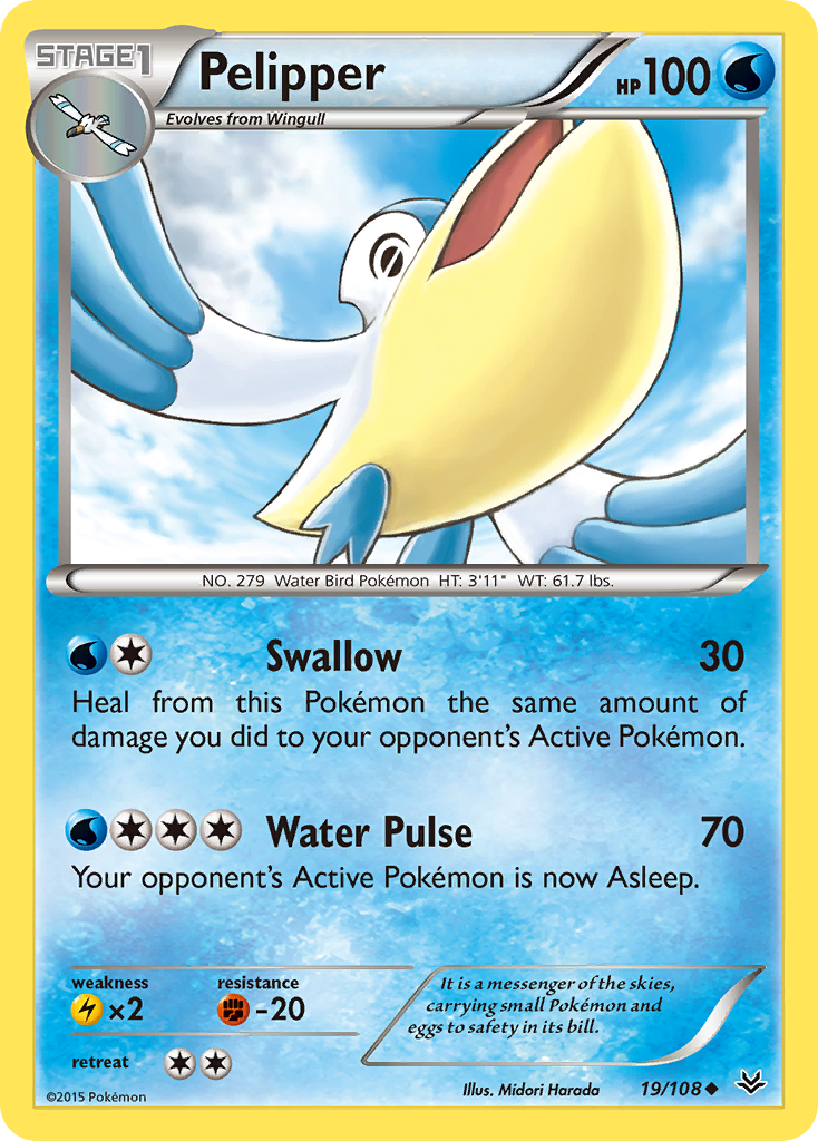 Pelipper (19/108) [XY: Roaring Skies] - Comfy Hobbies