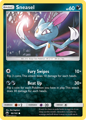 Sneasel (86/168) [Sun & Moon: Celestial Storm] - Comfy Hobbies