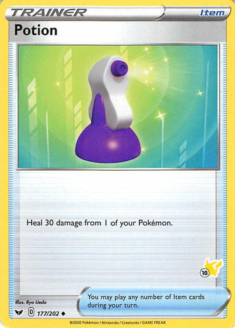 Potion (177/202) (Pikachu Stamp #18) [Battle Academy 2022] - Comfy Hobbies