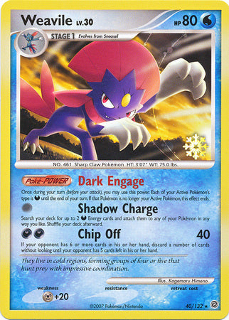 Weavile (40/132) [Countdown Calendar Promos] - Comfy Hobbies