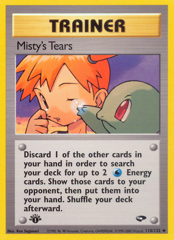 Misty's Tears (118/132) [Gym Challenge 1st Edition] - Comfy Hobbies