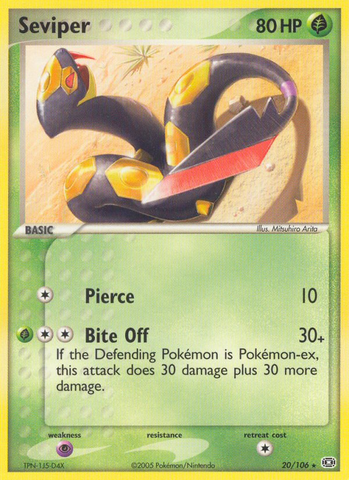 Seviper (20/106) [EX: Emerald] - Comfy Hobbies