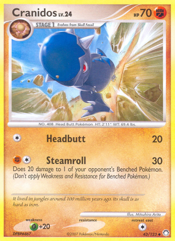 Cranidos (43/123) [Diamond & Pearl: Mysterious Treasures] - Comfy Hobbies
