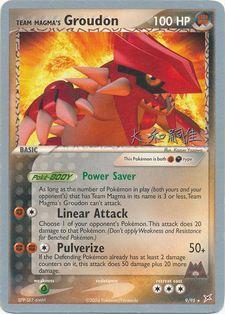 Team Magma's Groudon (9/95) (Magma Spirit - Tsuguyoshi Yamato) [World Championships 2004] - Comfy Hobbies