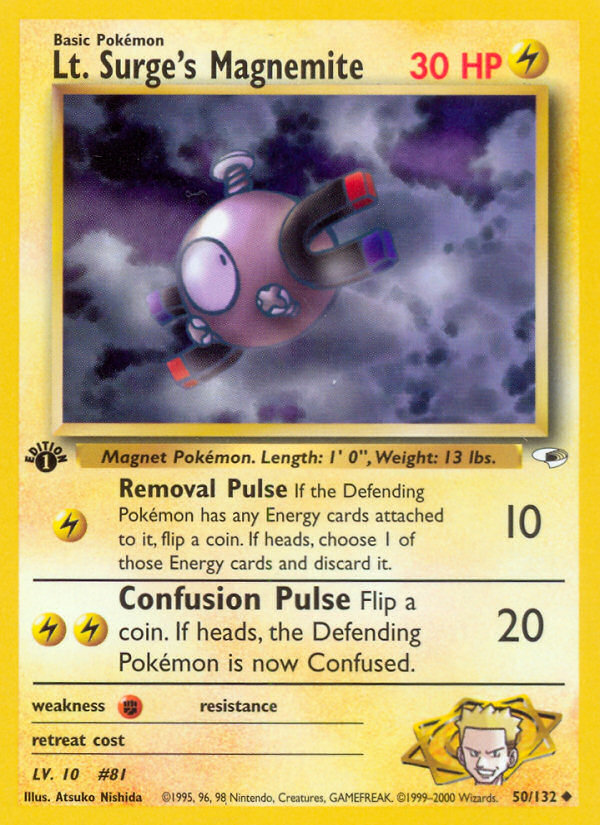 Lt. Surge's Magnemite (50/132) [Gym Heroes 1st Edition] - Comfy Hobbies
