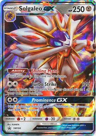 Solgaleo GX (SM104) (Jumbo Card) [Sun & Moon: Black Star Promos] - Comfy Hobbies
