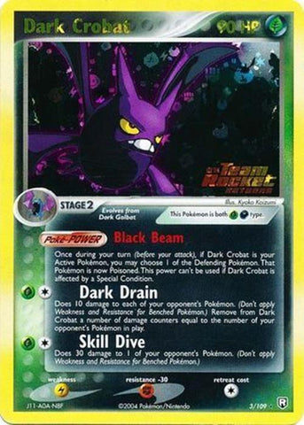 Dark Crobat (3/109) (Stamped) [EX: Team Rocket Returns] - Comfy Hobbies