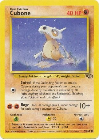 Cubone (50/64) [Jungle Unlimited] - Comfy Hobbies