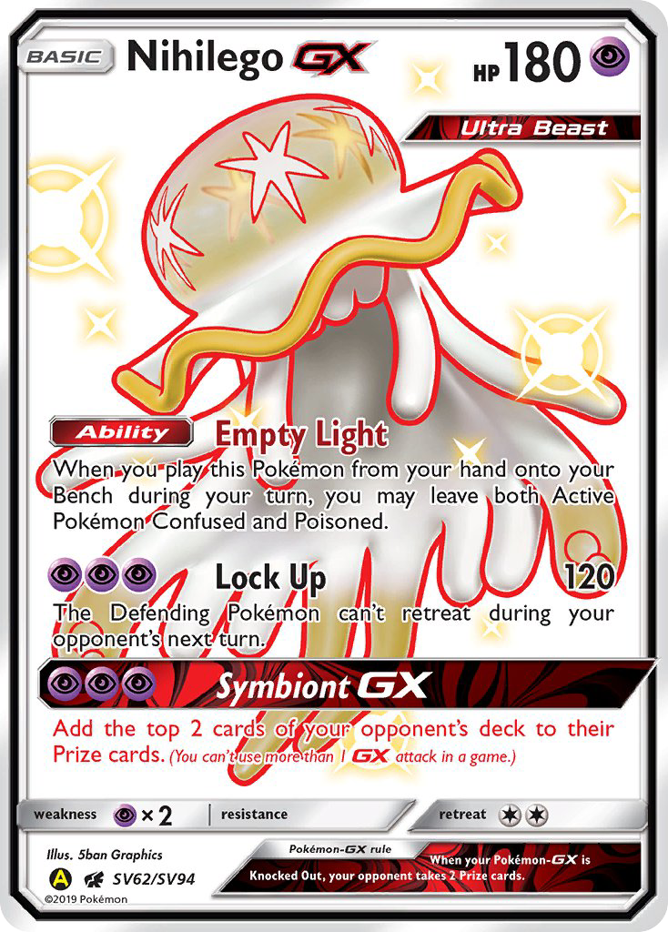 Nihilego GX (SV62/SV94) [Sun & Moon: Hidden Fates - Shiny Vault] - Comfy Hobbies