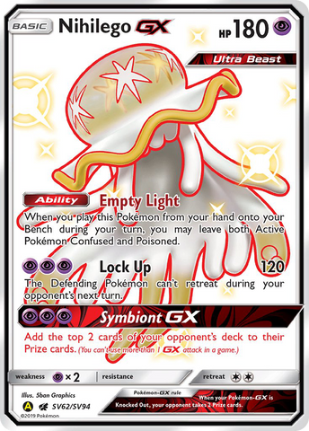 Nihilego GX (SV62/SV94) [Sun & Moon: Hidden Fates - Shiny Vault] - Comfy Hobbies