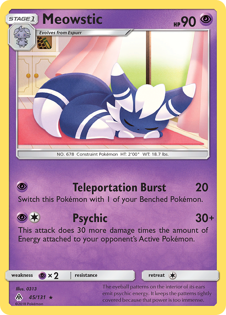 Meowstic (45/131) [Sun & Moon: Forbidden Light] - Comfy Hobbies