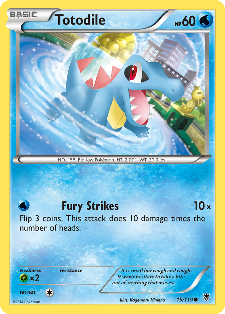 Totodile (15/119) [XY: Phantom Forces] - Comfy Hobbies