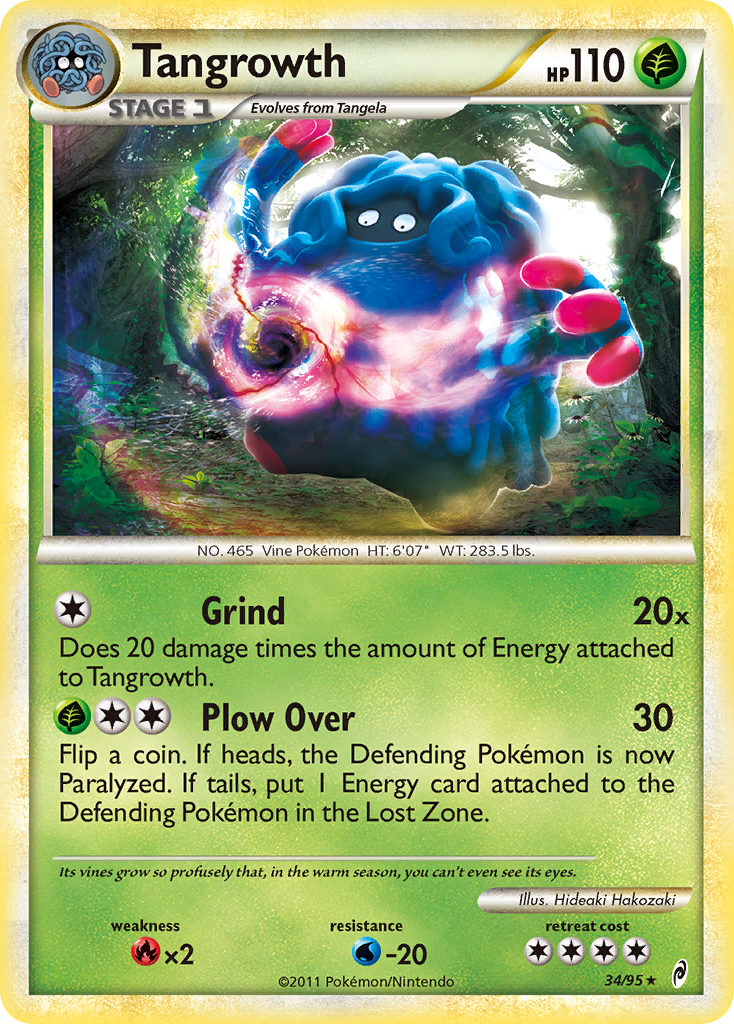 Tangrowth (34/95) [HeartGold & SoulSilver: Call of Legends] - Comfy Hobbies