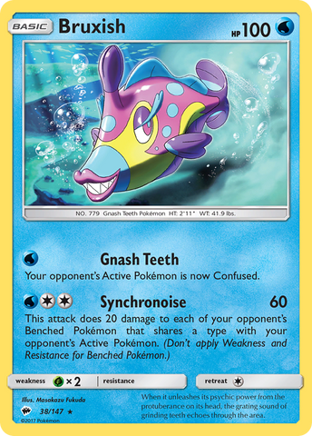 Bruxish (38/147) [Sun & Moon: Burning Shadows] - Comfy Hobbies